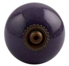 Purple Round Antique Fitting Ceramic Cabinet Knob